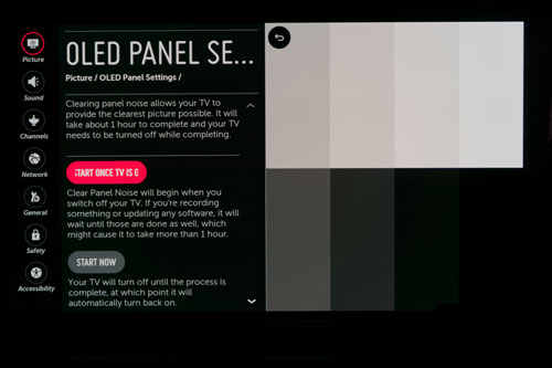 OLED Panel Settings