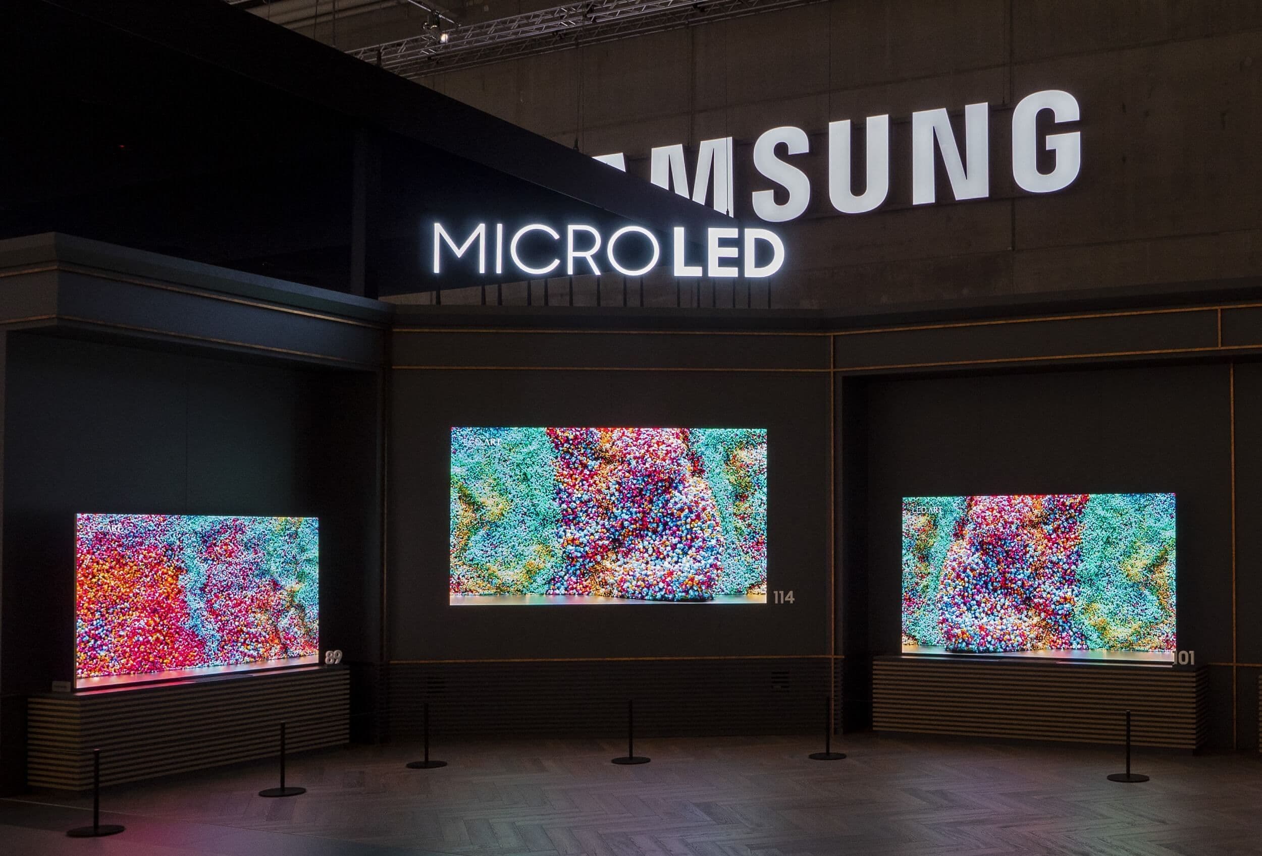 Samsung and LG Display reportedly giving up on MicroLED TVs