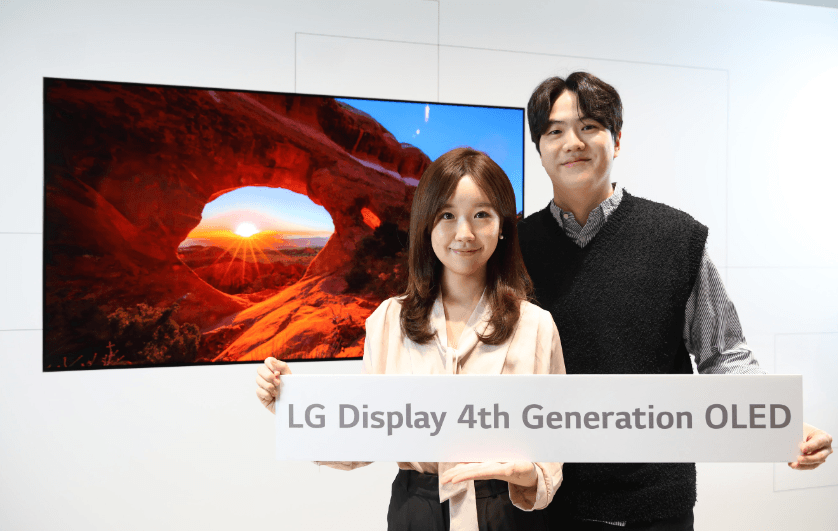 LG Display debuts 4th-gen 4-stack WOLED panel