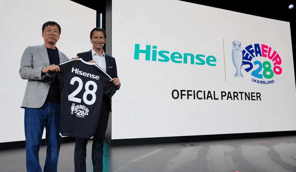 Hisense extends partnership with UEFA as Offical Partner of Euro 2028