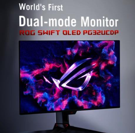 ASUS ROG OLED gaming monitor will also have 4K 240Hz with 1080p 480Hz mode  switch