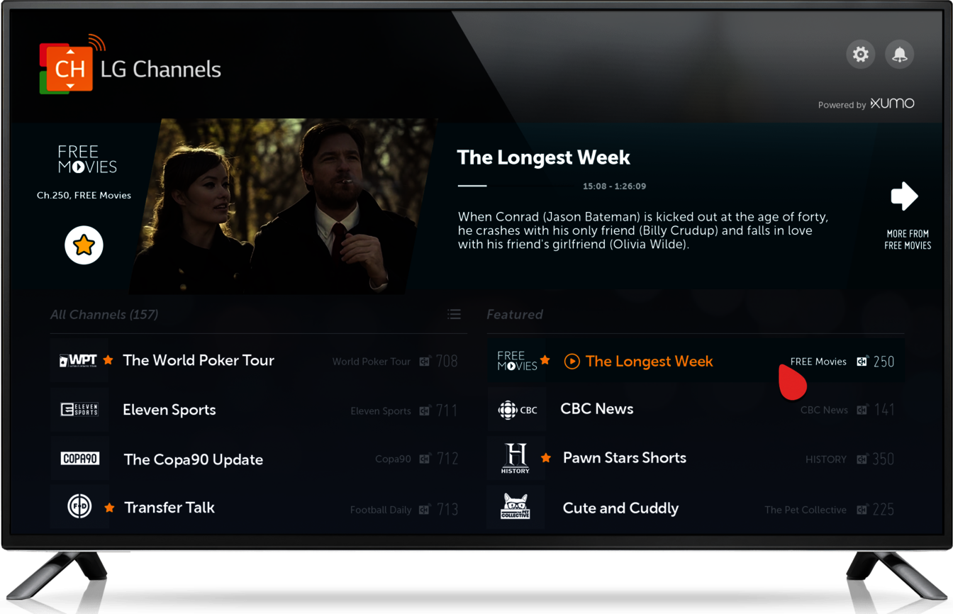 LG expands its free content streaming platform LG Channels